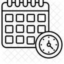 Horaire Rappel Calendrier Icône