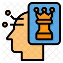 Human Mind Chess Strategy Icon