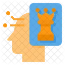Human Mind Chess Strategy Icon