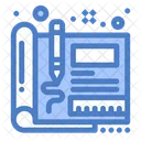 Blueprint Diseno Ingenieria Icono