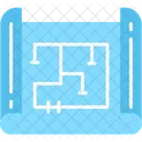 Blueprint Plan De Casa Plan Icon