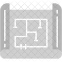 Blueprint Plan De Casa Plan Icon