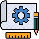 Blueprint Navegador Diseno Icono