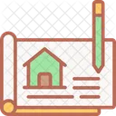 Plano de arquitectura  Icono