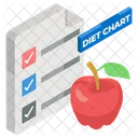 Plano de dieta  Ícone