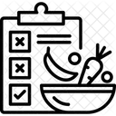 Plano de dieta  Ícone