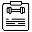 Plano De Condicionamento Fisico Plano De Dieta Cronograma De Condicionamento Fisico Ícone