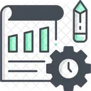 Plano De Trabalho E Tempo Plano De Trabalho Gerenciamento De Planejamento De Trabalho Ícone