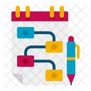 Planejar Fluxo De Trabalho Planejamento De Fluxo De Trabalho Fluxograma Ícone