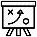 Plano Tatico Apresentacao Grafica Aplicacao De Graficos Ícone