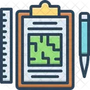 Plans Scale Clipboard Icon