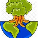 Earth Day Filled Outline Icon