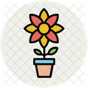 Plant Flowering Pot Icon