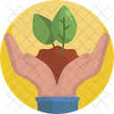 Nature Plant Hands Icon