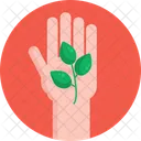 Country Living Plant Hand Icon