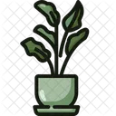 실내 식물 정글 꽃 아이콘
