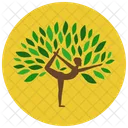 Yoga Poses Plant Icon