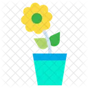 Flower Leaf Flower Pot Icon