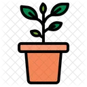Plant Biology Factory Leaf Science Icon