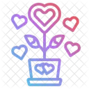 Plant Heart Flower Icon