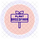 Plant Based Farm Sign Plant Based Icon