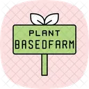 Plant Based Farm Sign Plant Based Icon