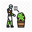 Plant Care Robot Icon