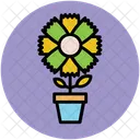 Plant Flowering Pot Icon
