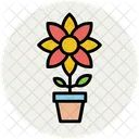 Plant Flowering Pot Icon