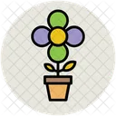 Plant Flowering Pot Icon