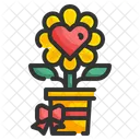 Plant Love Flower Heart Icon