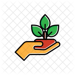 Plant On A Hand  Icon