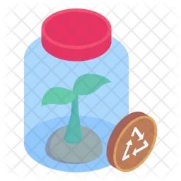 Plant Recycling Jar  Icon