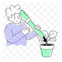 Plant Research Plant Testing Plant Researcher Icon