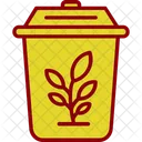 Plant Trash Container Dumpster Icon
