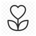 Heart Plant Flower Icon