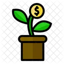 Planta Beneficio Beneficio Arriba Icono