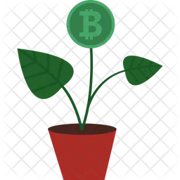 Planta de bitcoin  Ícone