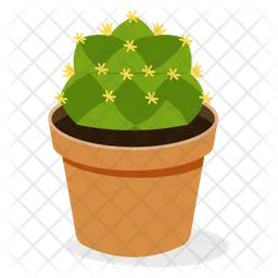 Planta de cactus bola  Icono