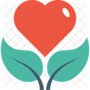 Corazon Planta Maceta Icono