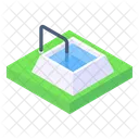 Filtracion De Agua Planta De Agua Refineria De Agua Icono