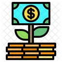 Crescimento Dinheiro Financas Ícone