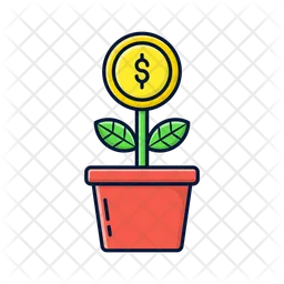 Planta de dinero  Icono