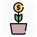 Planta de dinero  Icono