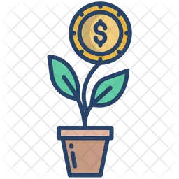 Planta de dinero  Icono