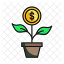 Planta de dinero  Icono