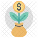 Planta de dinero  Icono