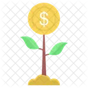 Planta de dinero  Icono