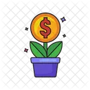 Planta de dinero  Icono