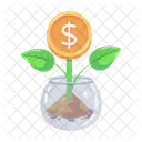 Planta de dinero  Icono